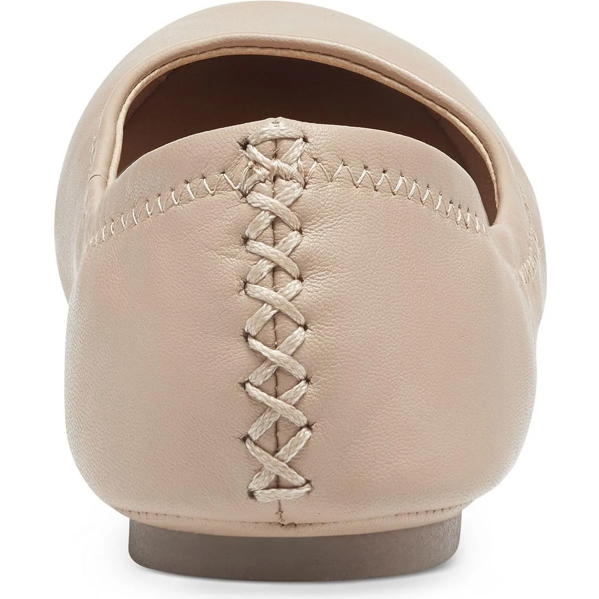 Emmie Womens Leather Round-Toe Ballet Flats