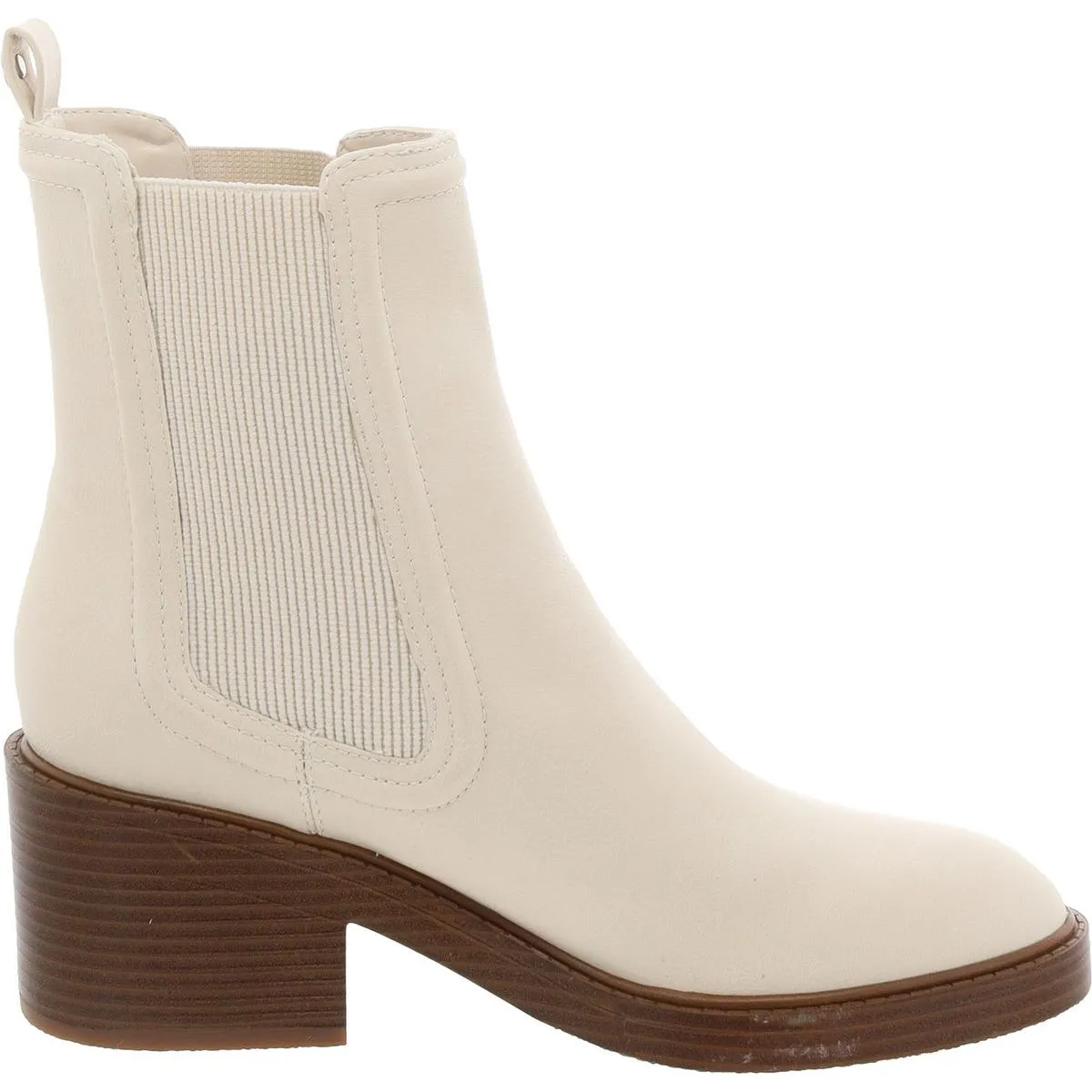ENISY3 Womens Faux Leather Pull on Ankle Boots