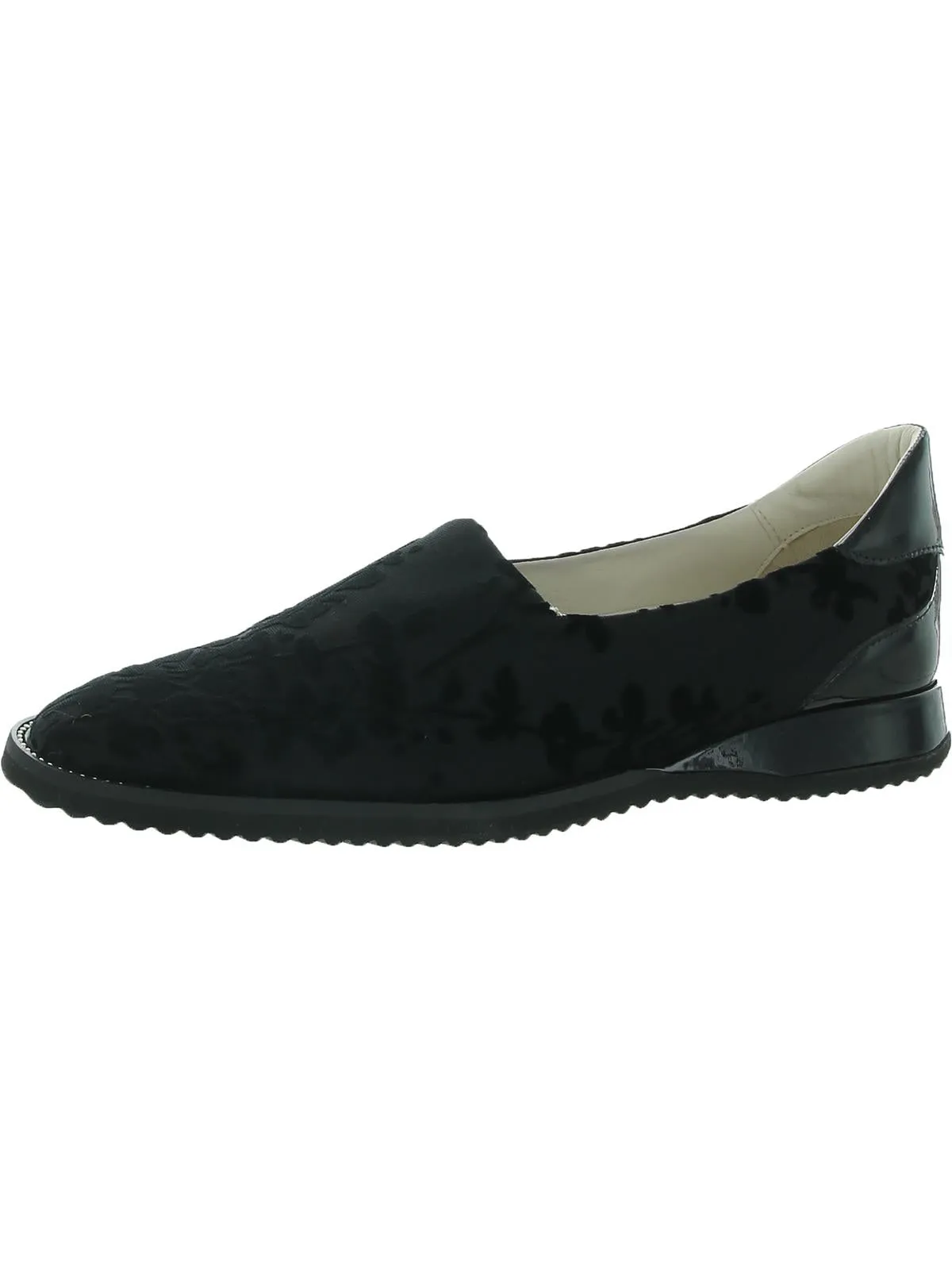 Eufemio Womens Velvet Slip On Flats