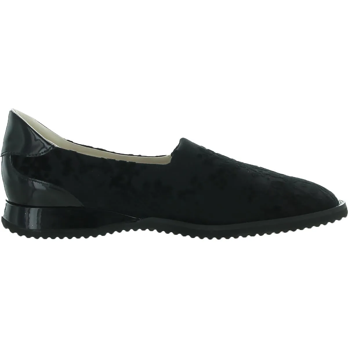 Eufemio Womens Velvet Slip On Flats