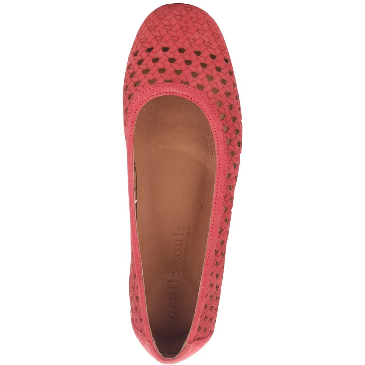 Eugene Travel Womens Leather Square Toe Ballet Flats