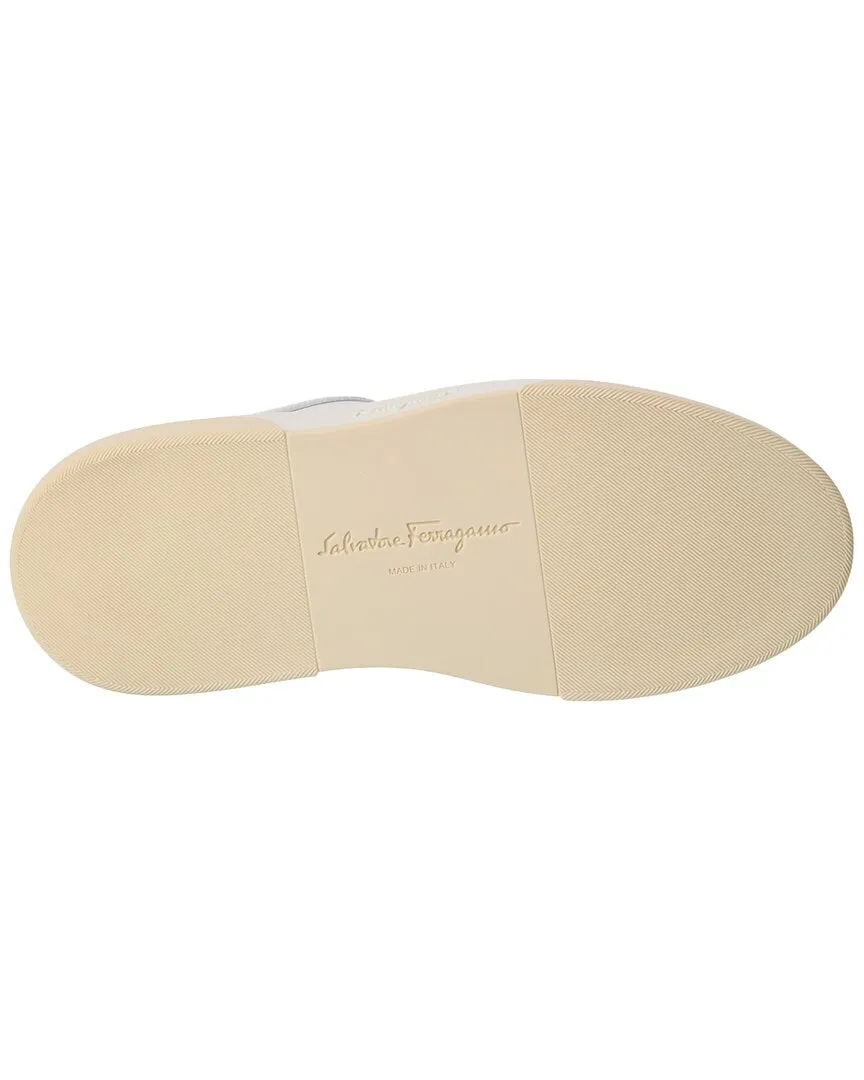Ferragamo Cassina Lo Leather & Suede Sneaker