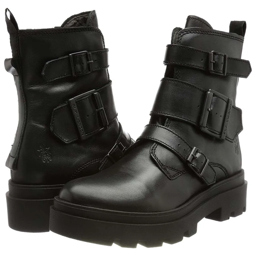 Fly London Jeda817Fly Leather Women's Buckle Ankle Boots