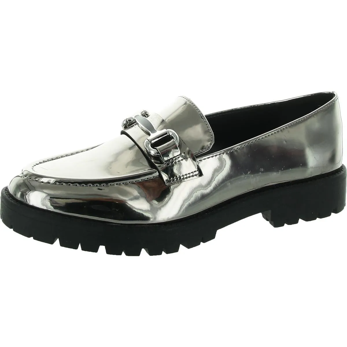 Franny Womens Patent Embellished Loafers