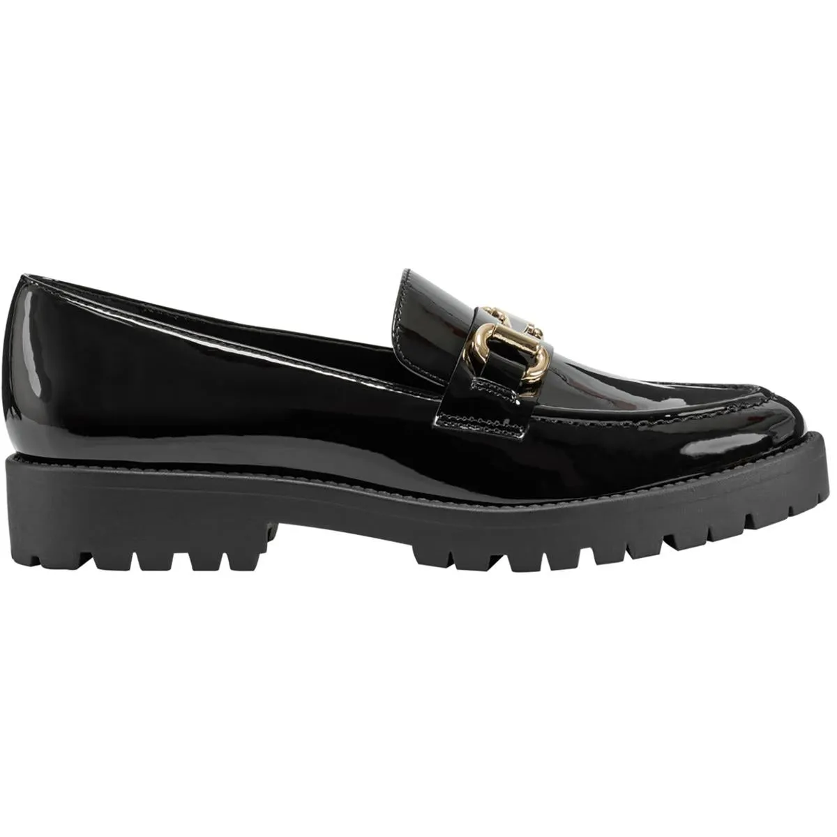 Franny Womens Patent Embellished Loafers