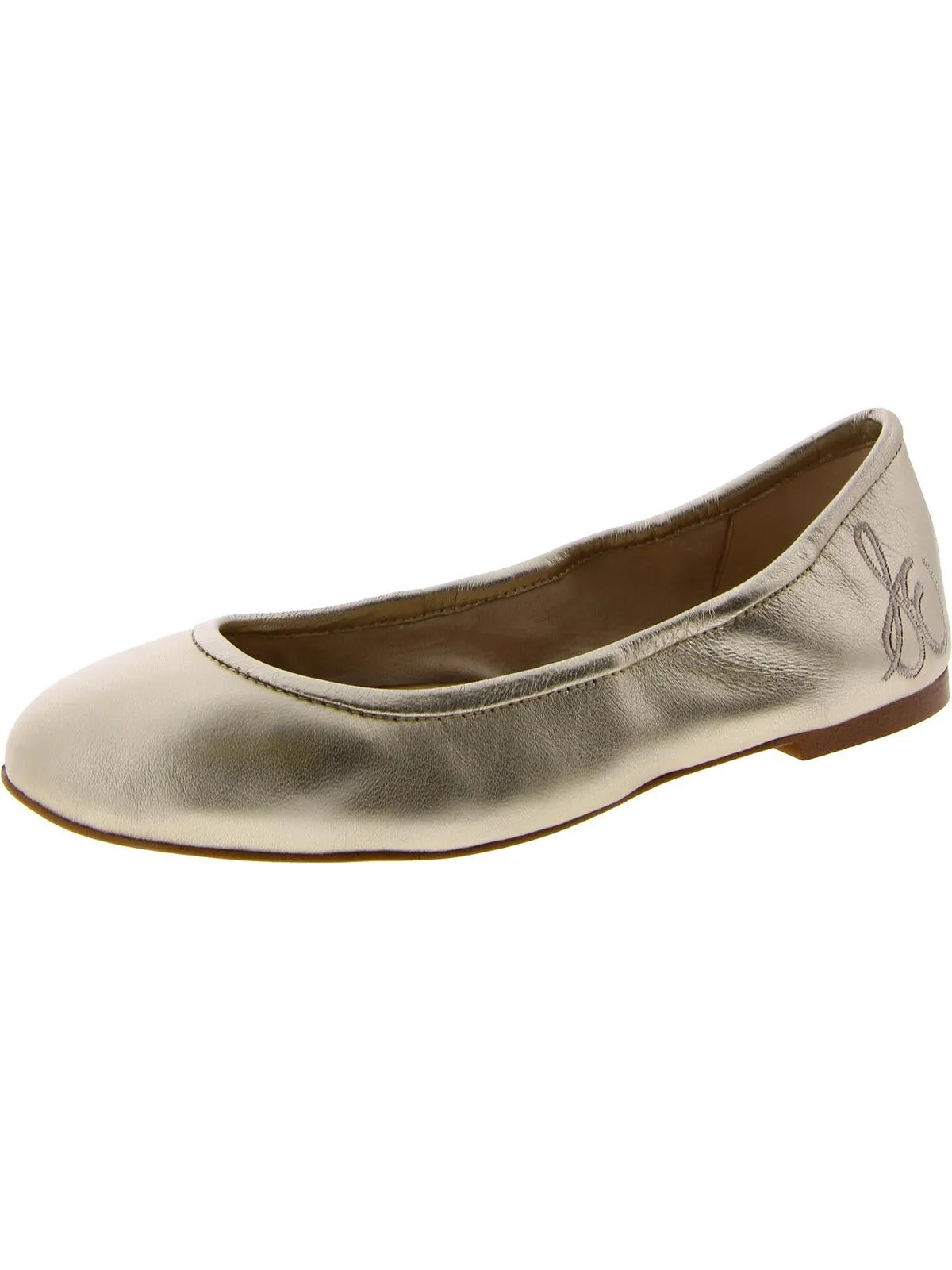 Fritz Womens Leather Signature Ballet Flats