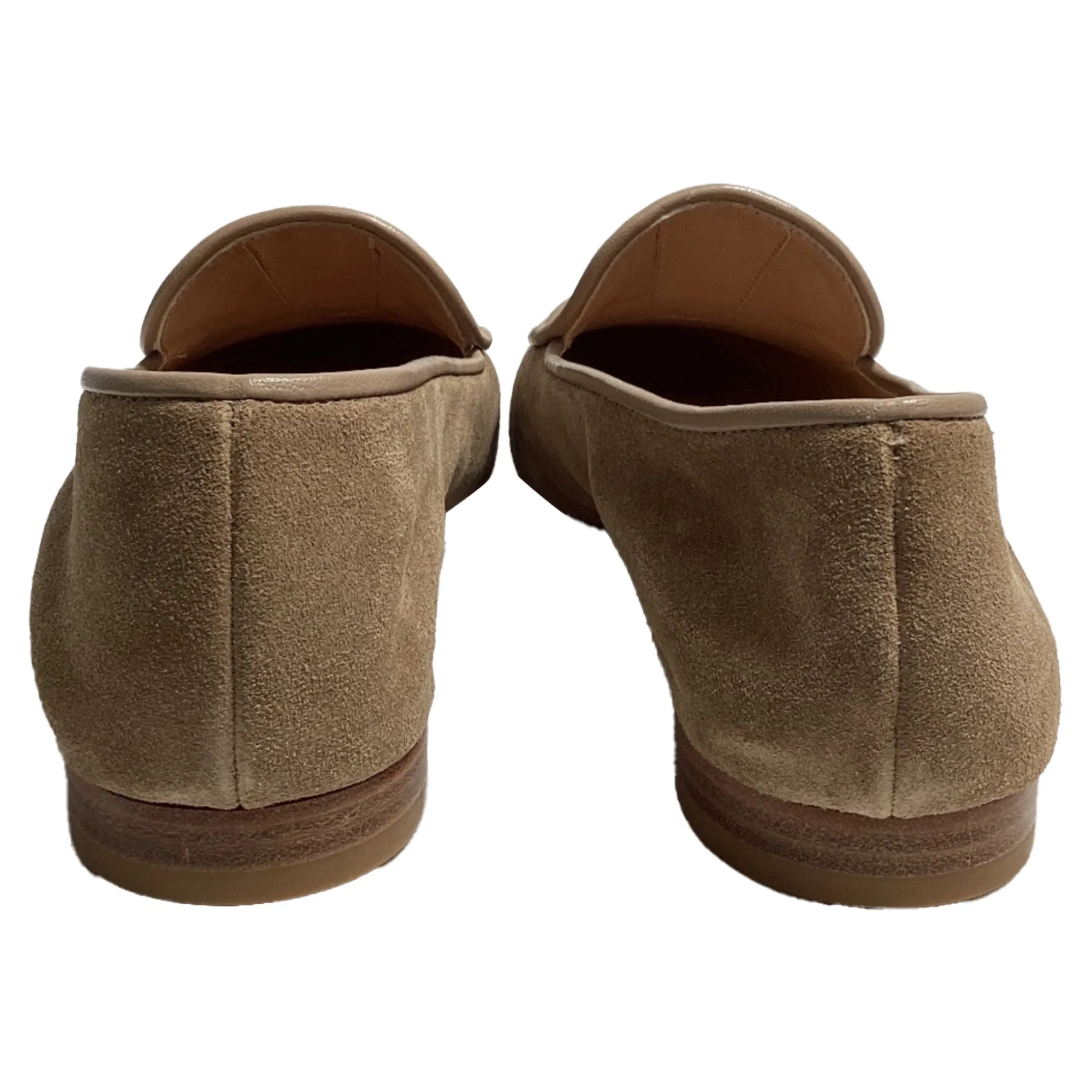 Gianvito Rossi Maxime Logo Loafers in Brown Suede