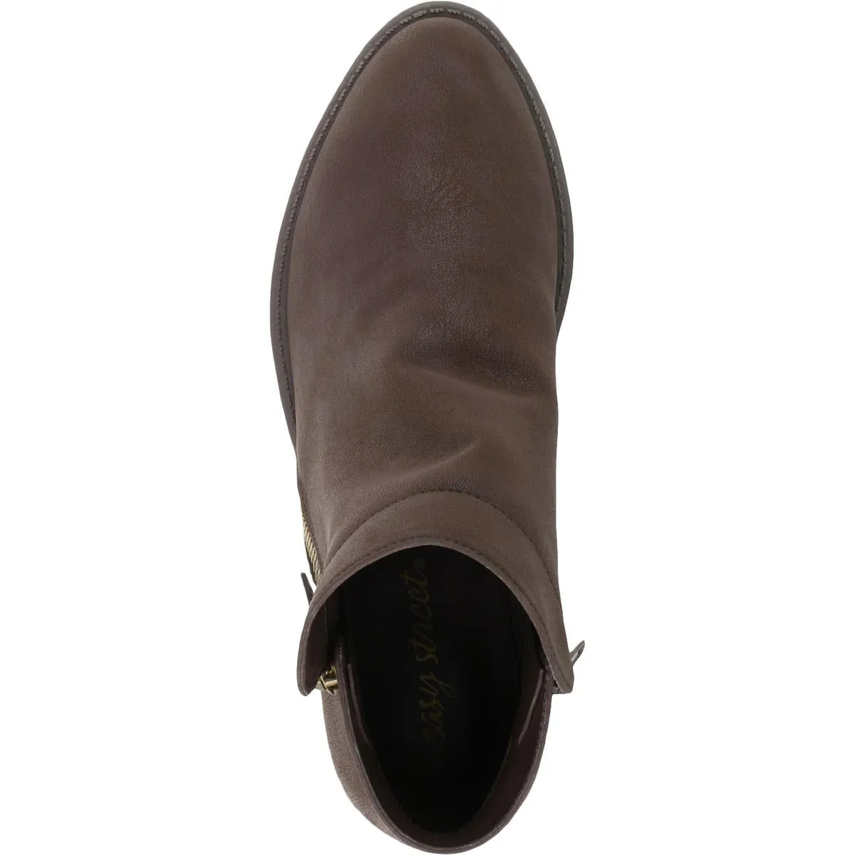 Gusto Womens 2 Side Zippers Stacked Block Heel Chelsea Boots