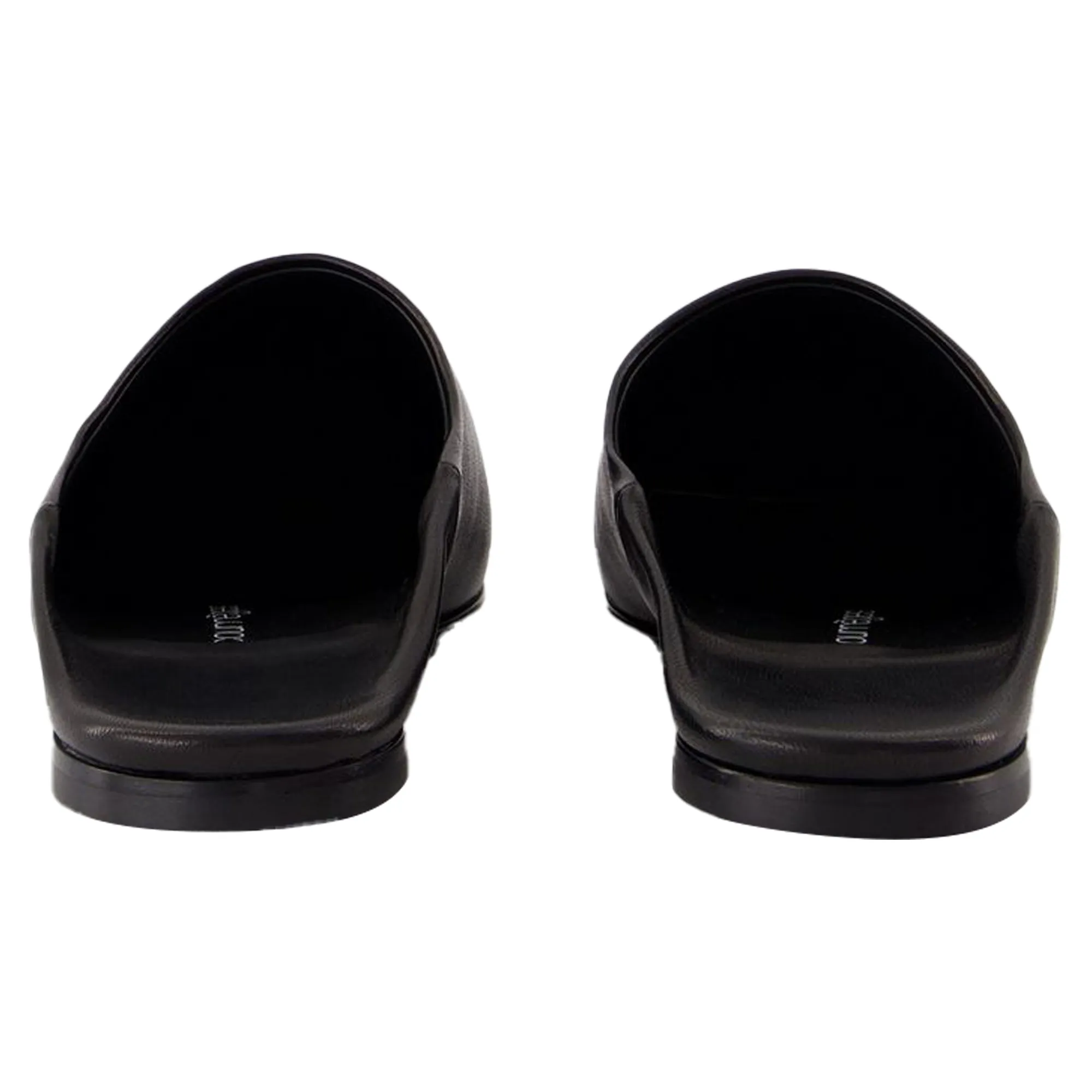 Heritage Shadow Mules - Courreges - Leather - Black