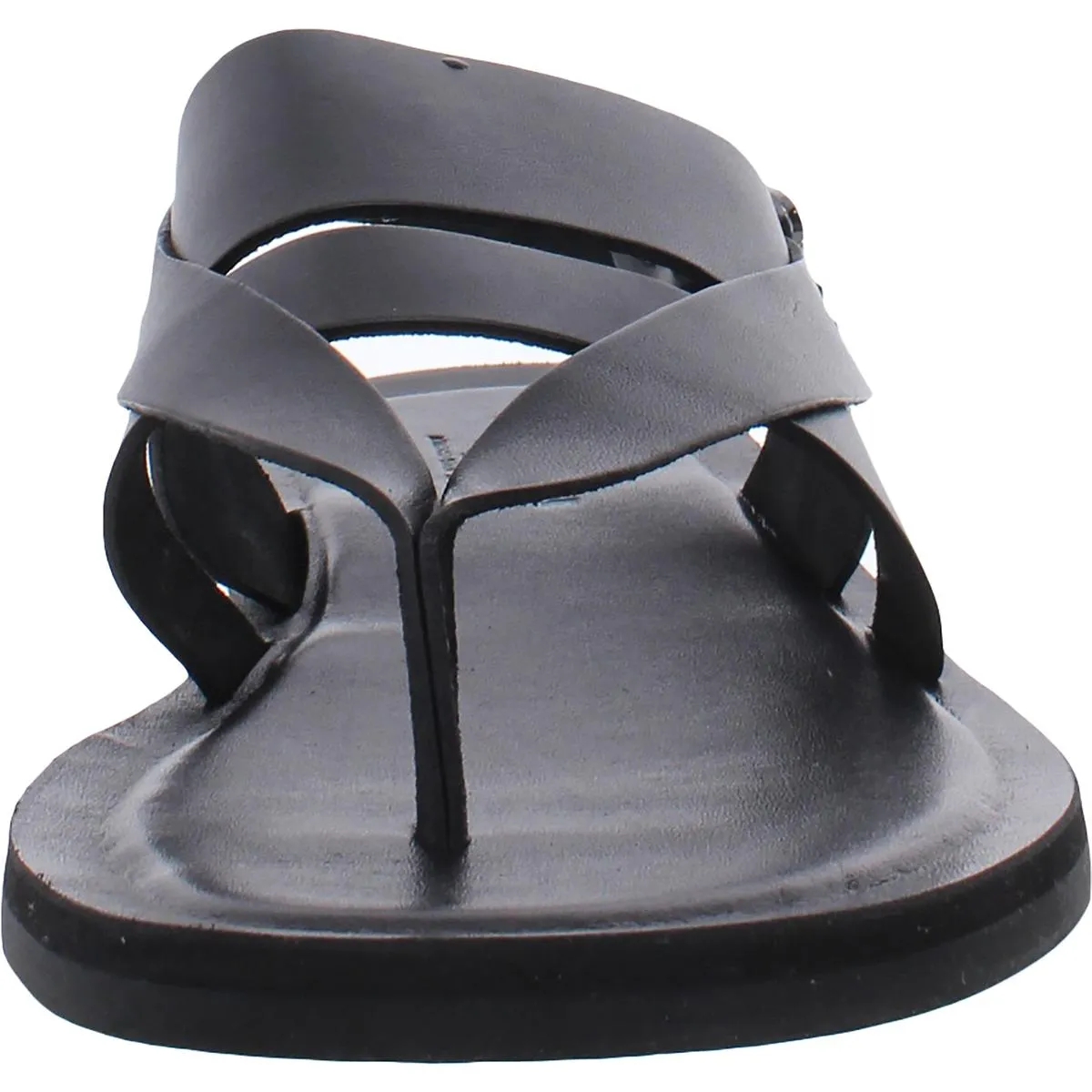 Ideal Mens Leather Slip On Slide Sandals