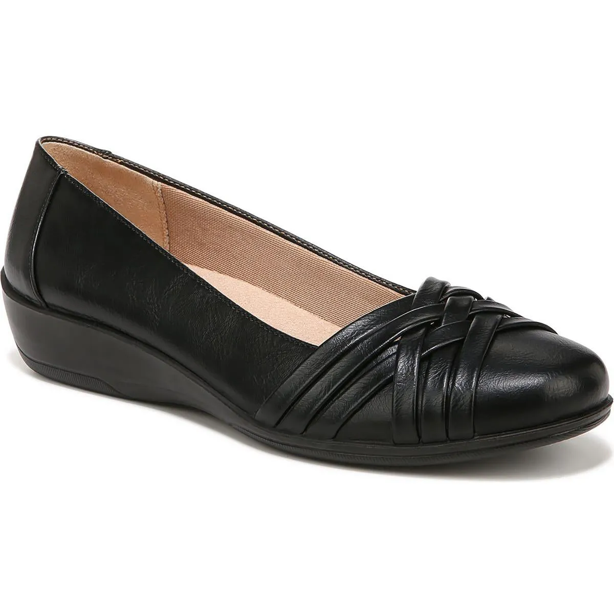 Incredible Womens Faux Leather Slip On Ballet Flats