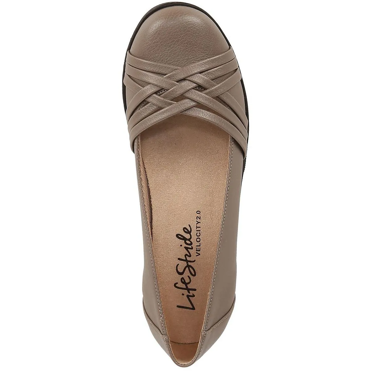 Incredible Womens Faux Leather Slip On Ballet Flats