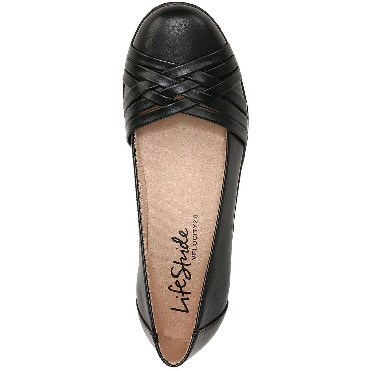 Incredible Womens Faux Leather Slip On Ballet Flats