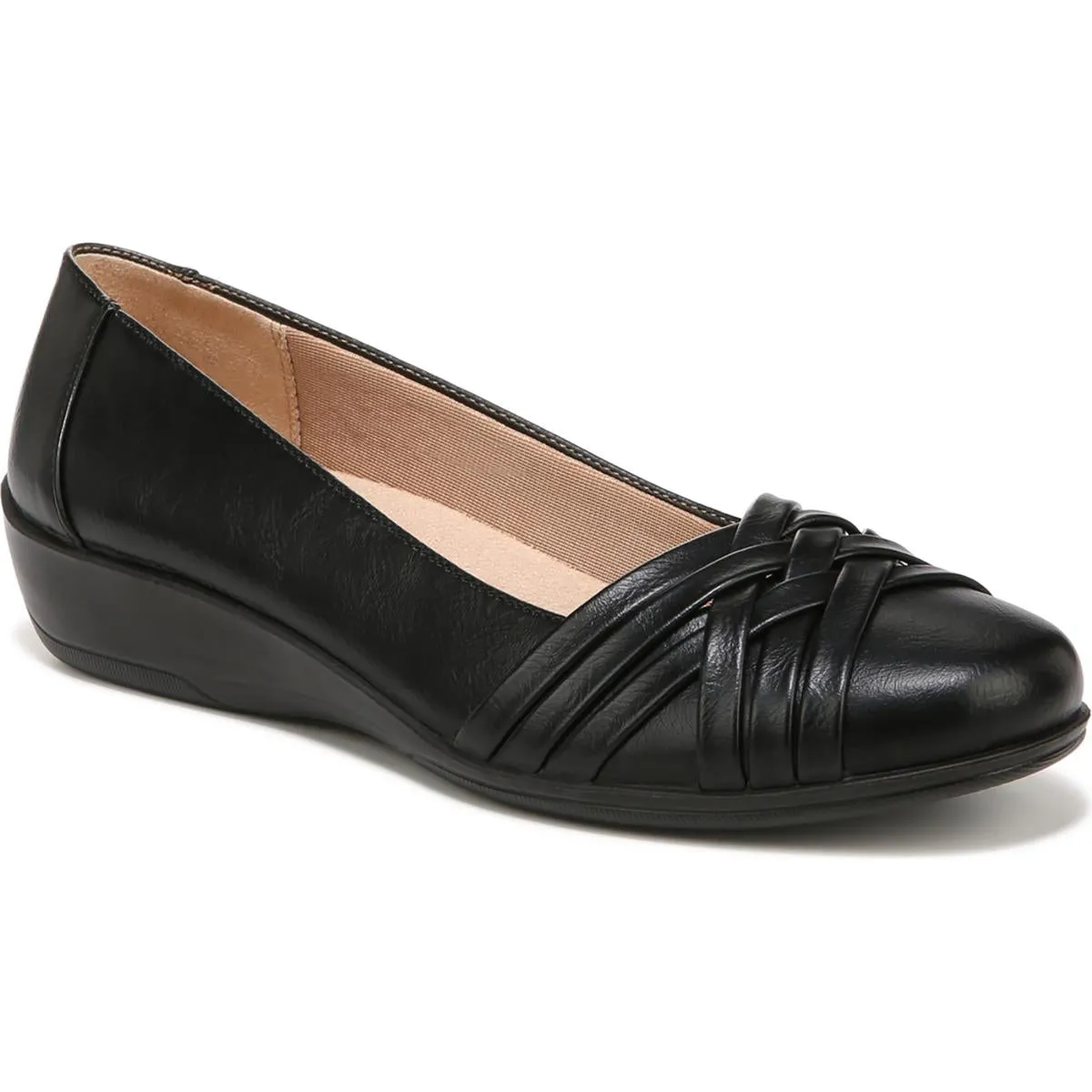 Incredible Womens Faux Leather Slip On Ballet Flats