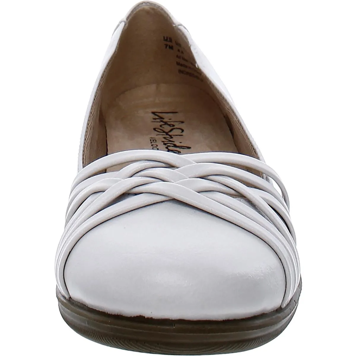 Incredible Womens Faux Leather Slip On Ballet Flats
