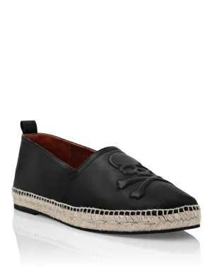 Leather Espadrillas Skull