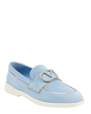Leisure Flows Suede Loafer in Popeline Blue