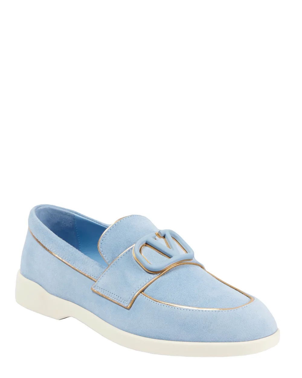 Leisure Flows Suede Loafer in Popeline Blue