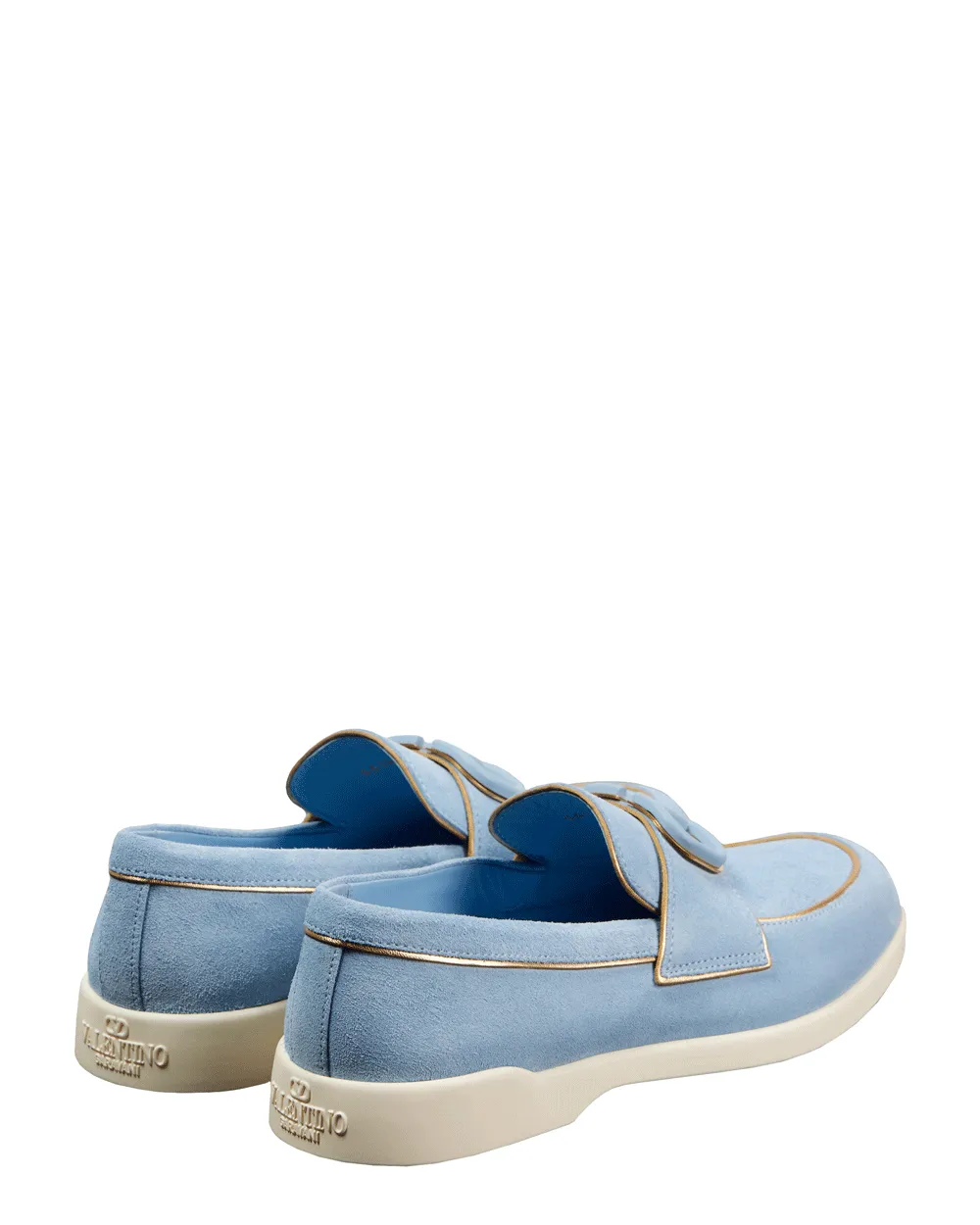 Leisure Flows Suede Loafer in Popeline Blue
