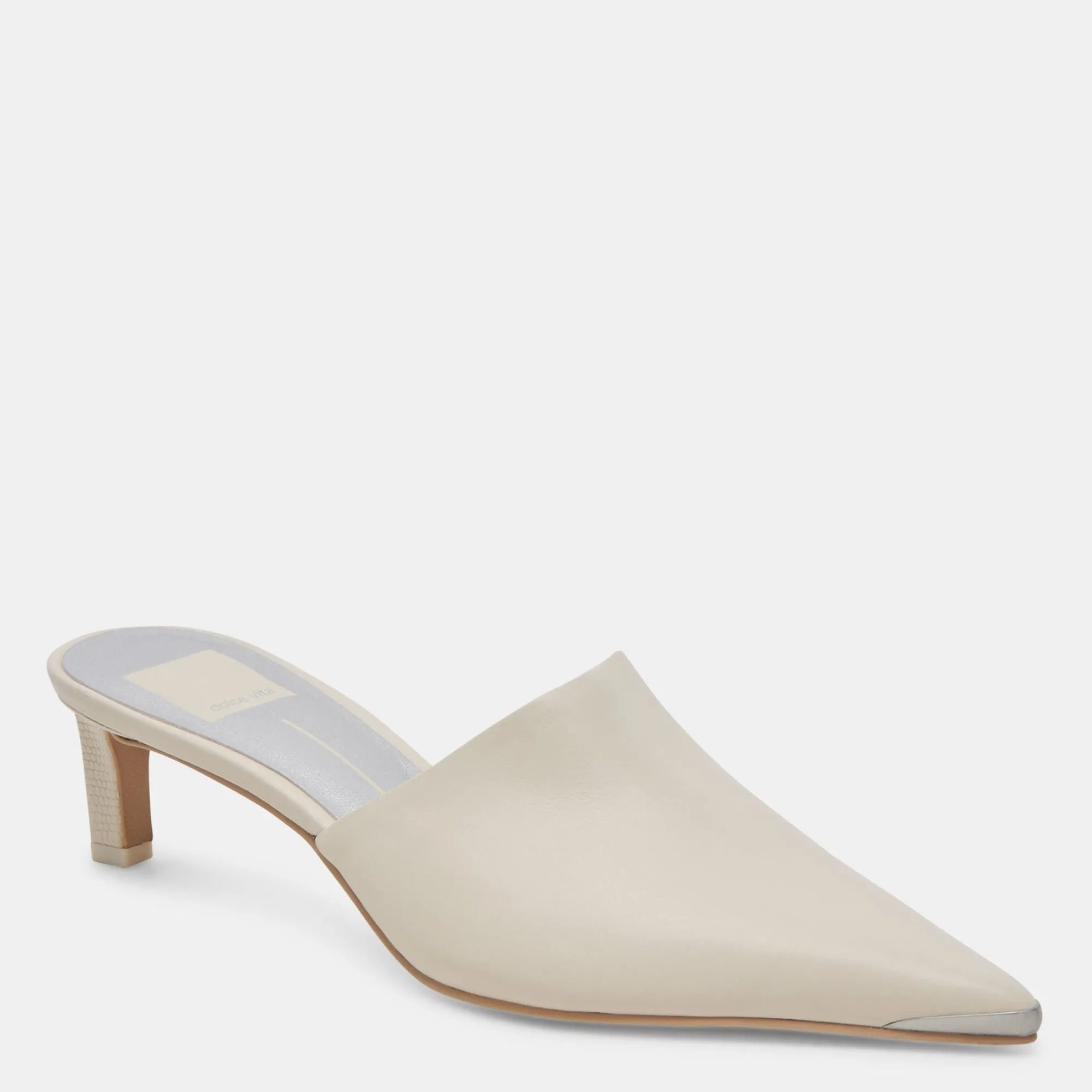 Lexy Heels Ivory Leather