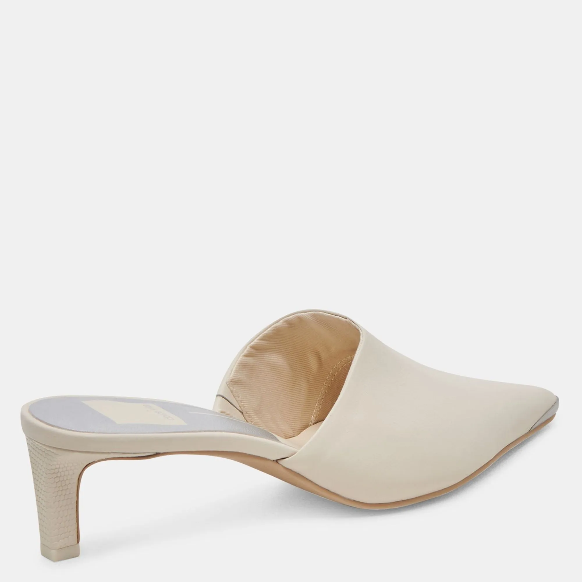 Lexy Heels Ivory Leather