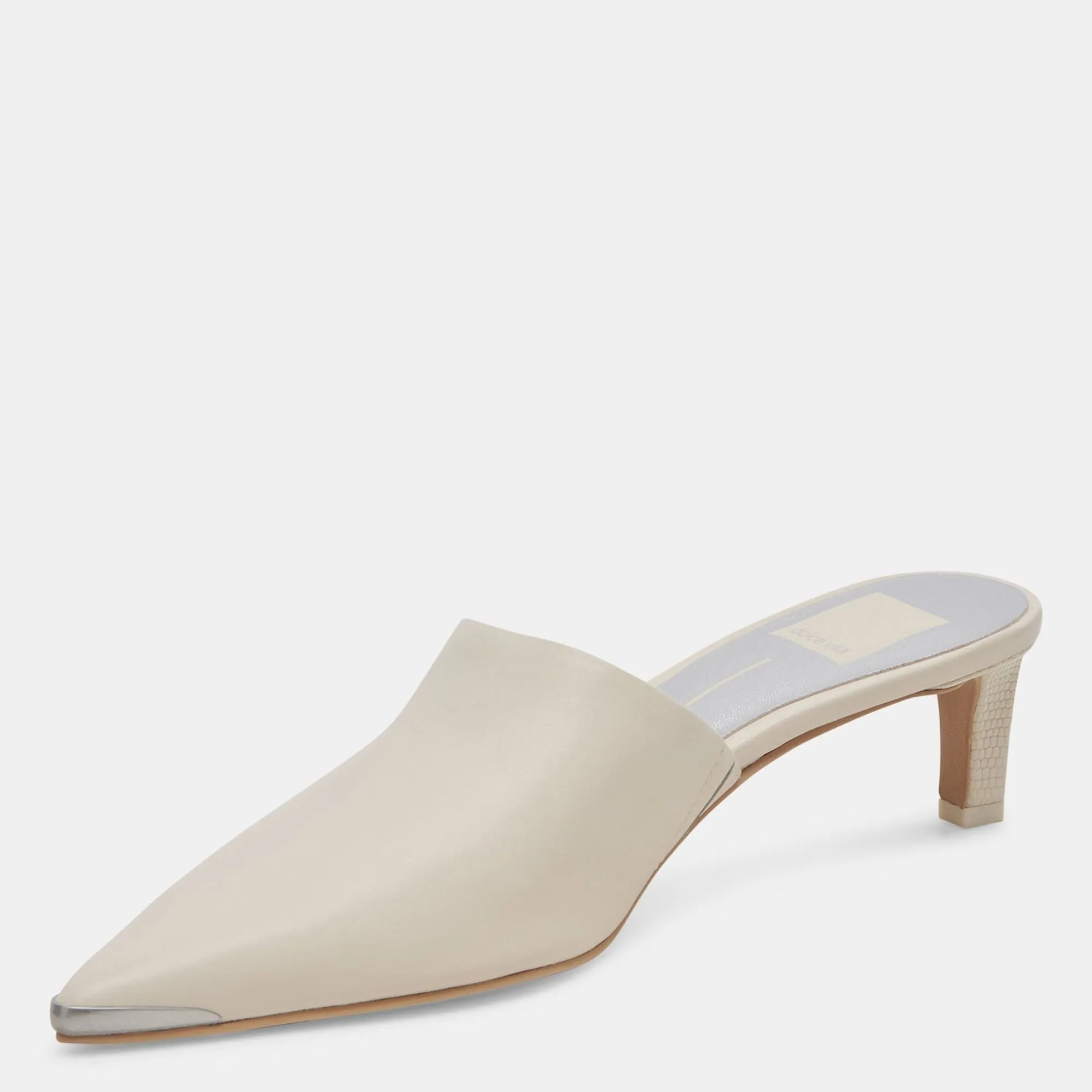 Lexy Heels Ivory Leather