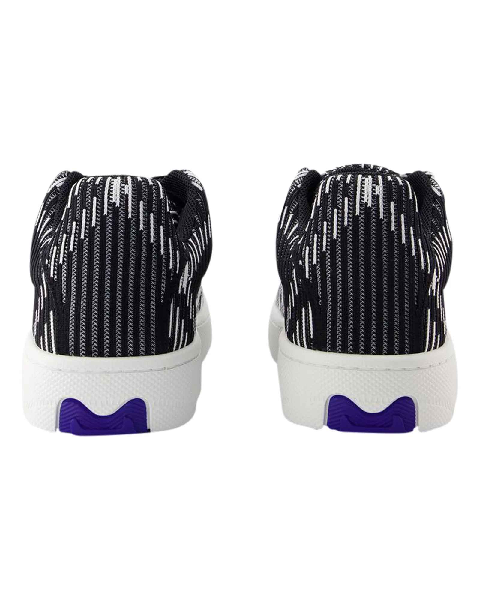 LF Box Knit Sneakers - Burberry - Synthetic - Black