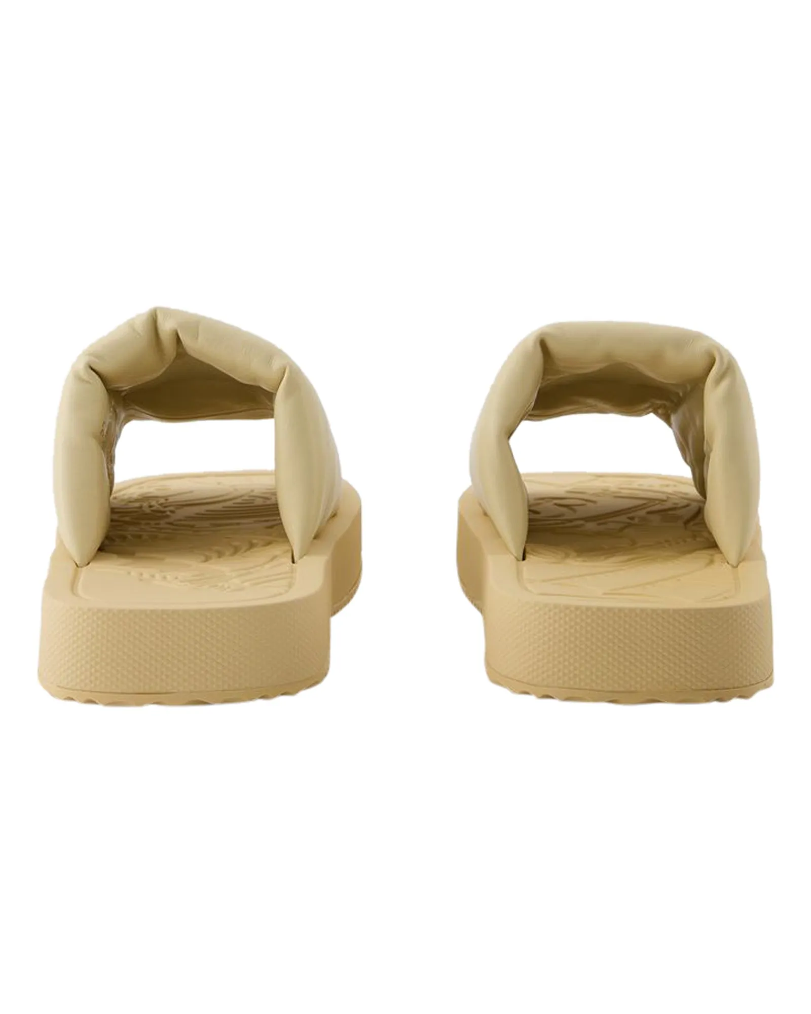 LF Knight Slab Sandals- Burberry - Leather - Beige