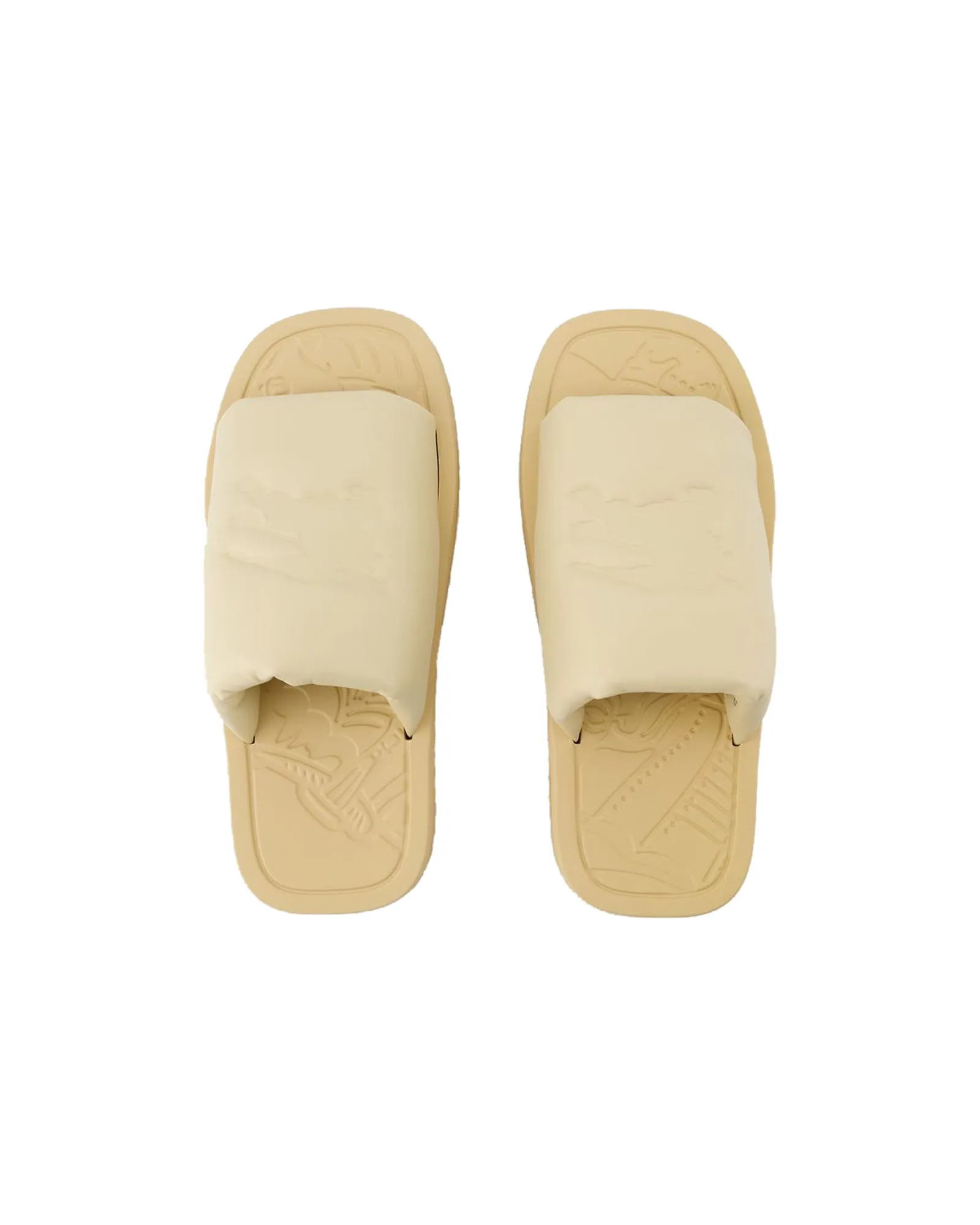 LF Knight Slab Sandals- Burberry - Leather - Beige