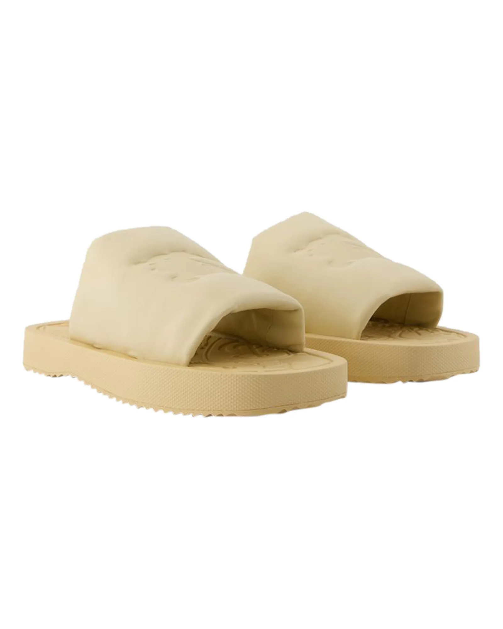 LF Knight Slab Sandals- Burberry - Leather - Beige