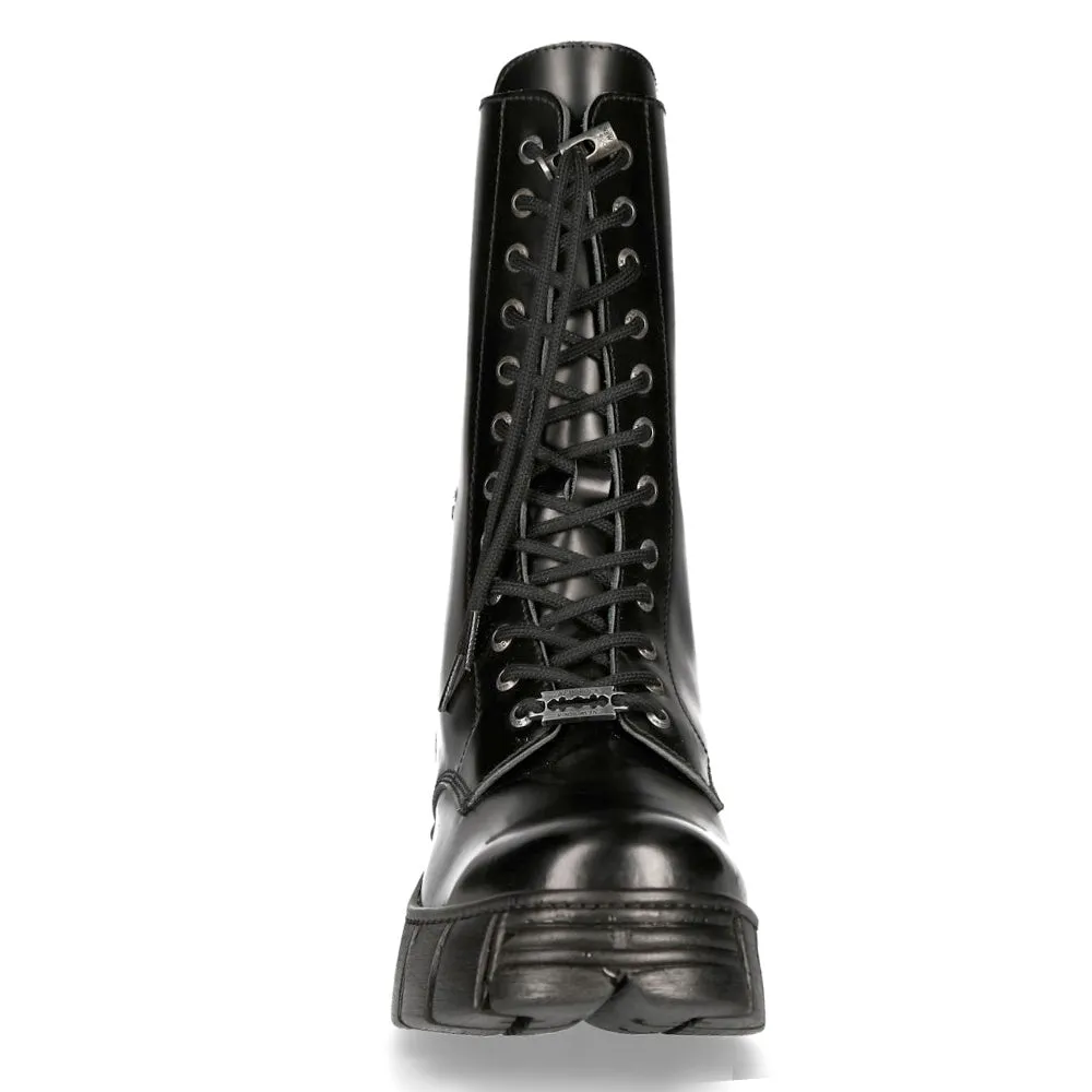 M-WALL027N-C2 Boots Leather Wall Biker Tower