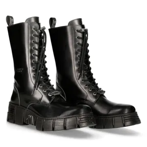 M-WALL027N-C2 Boots Leather Wall Biker Tower