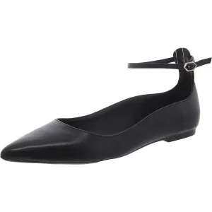 Madison  Womens Leather Pointed Toe Ballet Flats