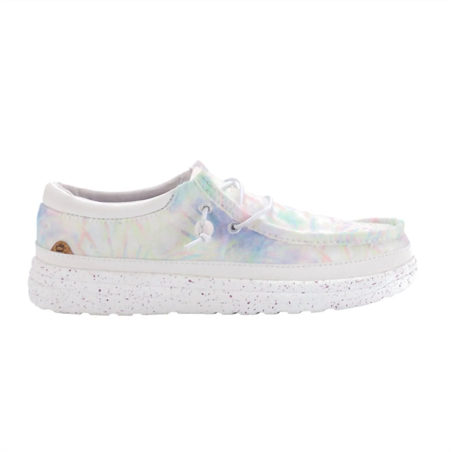 Maia Elastic Tie Loafer In Pastel Tie Dye
