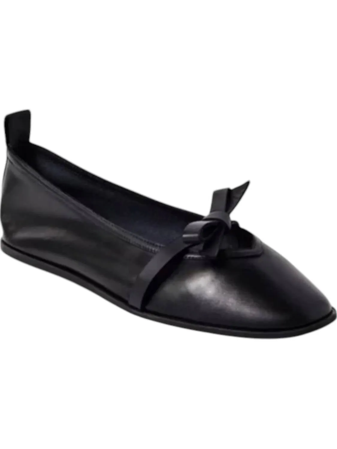 Mania Bow Flat In Black