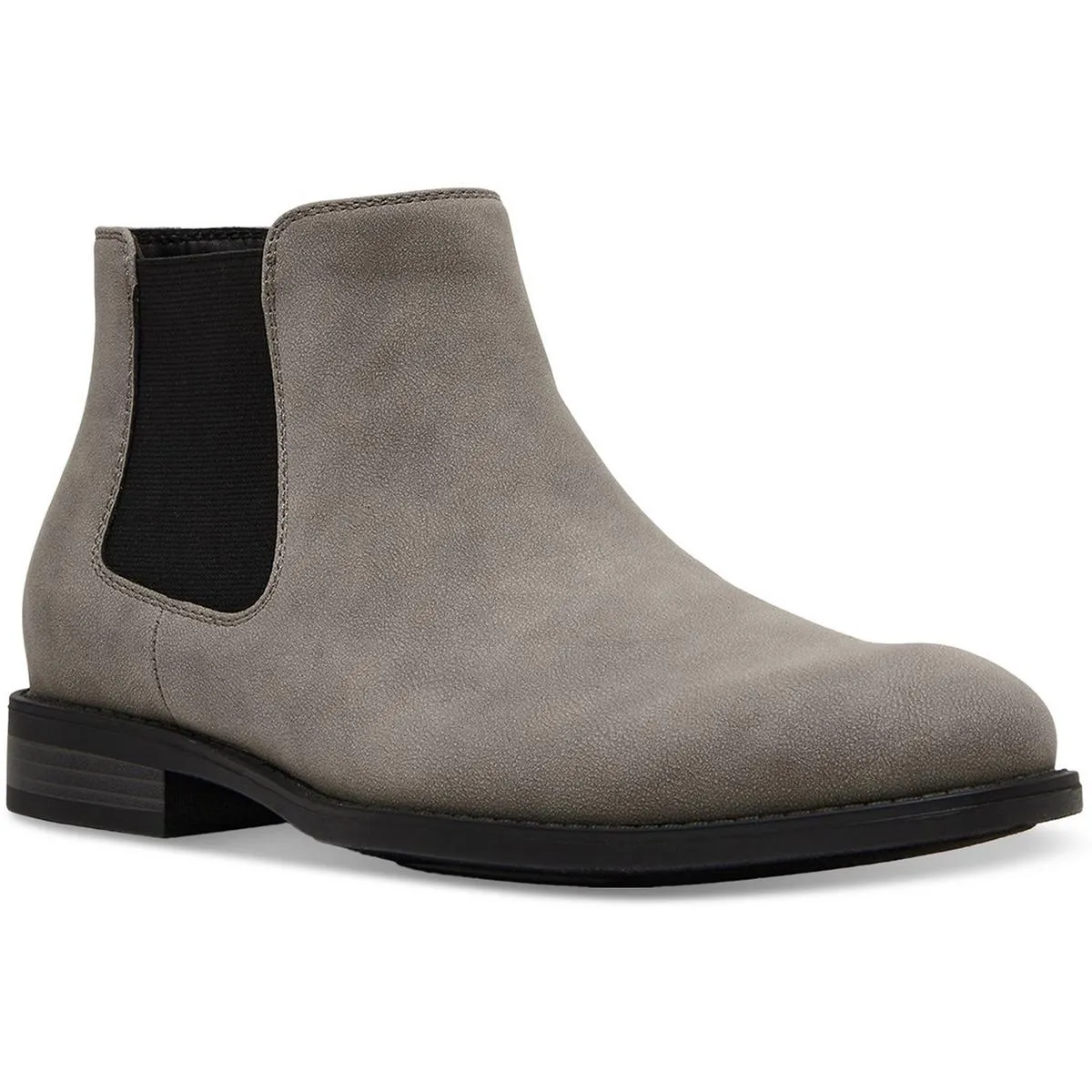 Maxxin  Mens Round Toe Faux Leather Chelsea Boots