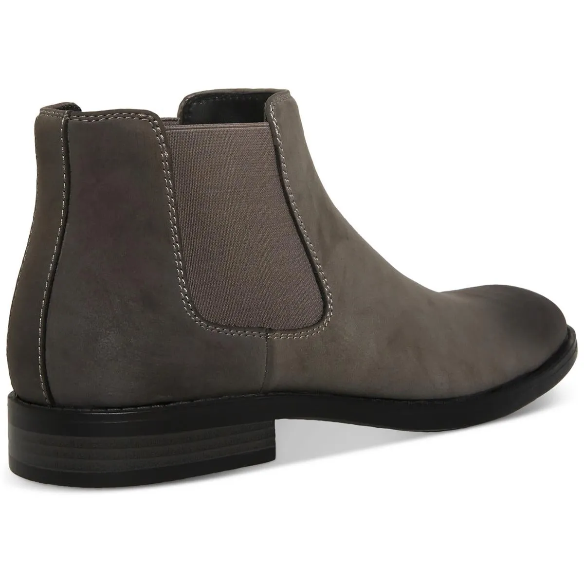 Maxxin  Mens Round Toe Faux Leather Chelsea Boots