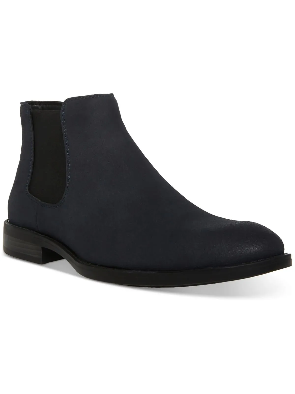 Maxxin  Mens Round Toe Faux Leather Chelsea Boots