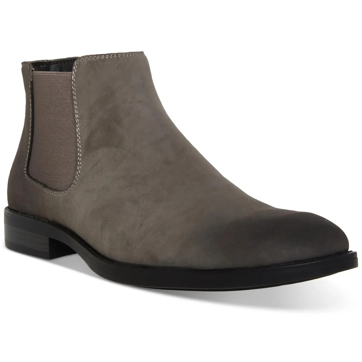 Maxxin  Mens Round Toe Faux Leather Chelsea Boots