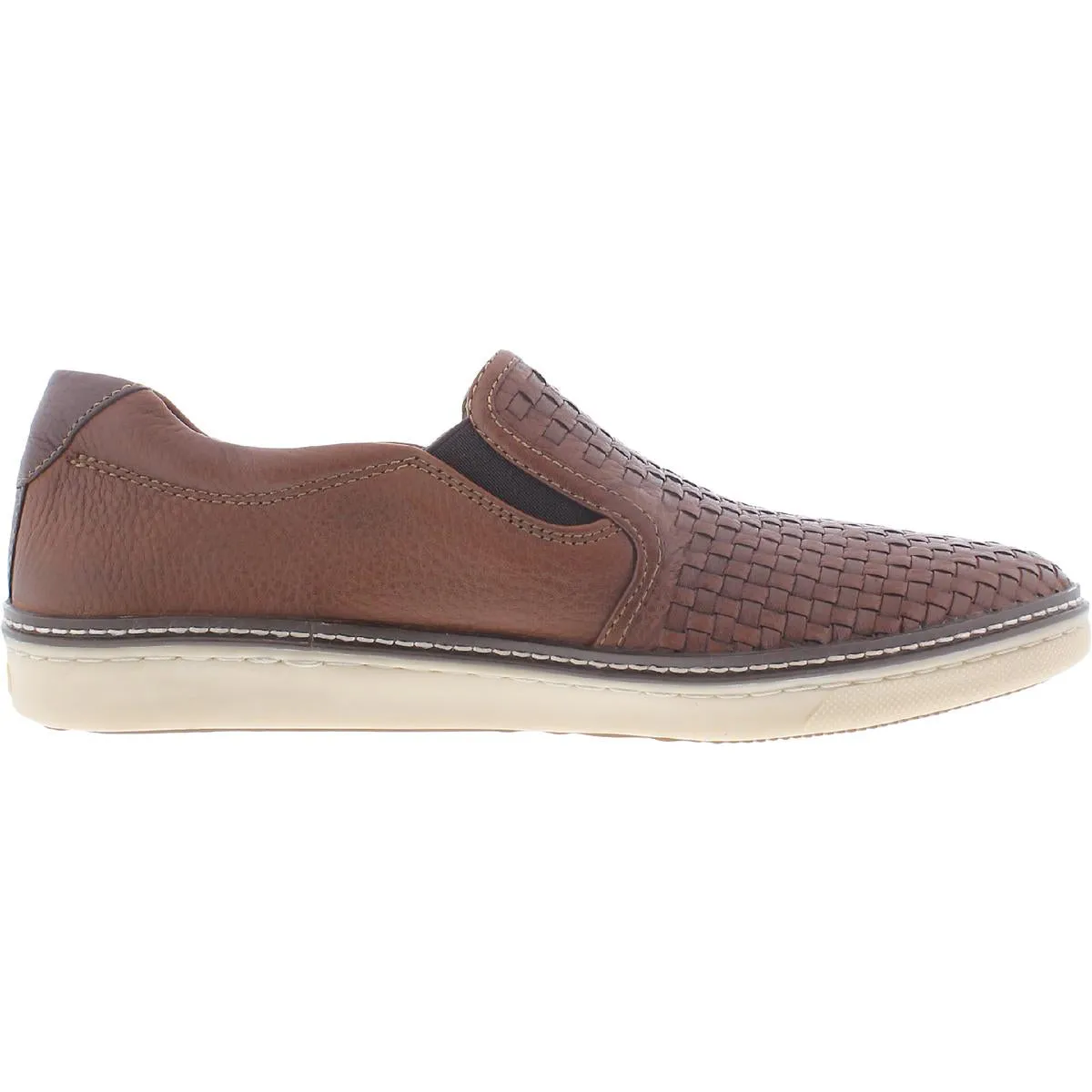 McGuffey Mens Leather Slip On Boat Shoes