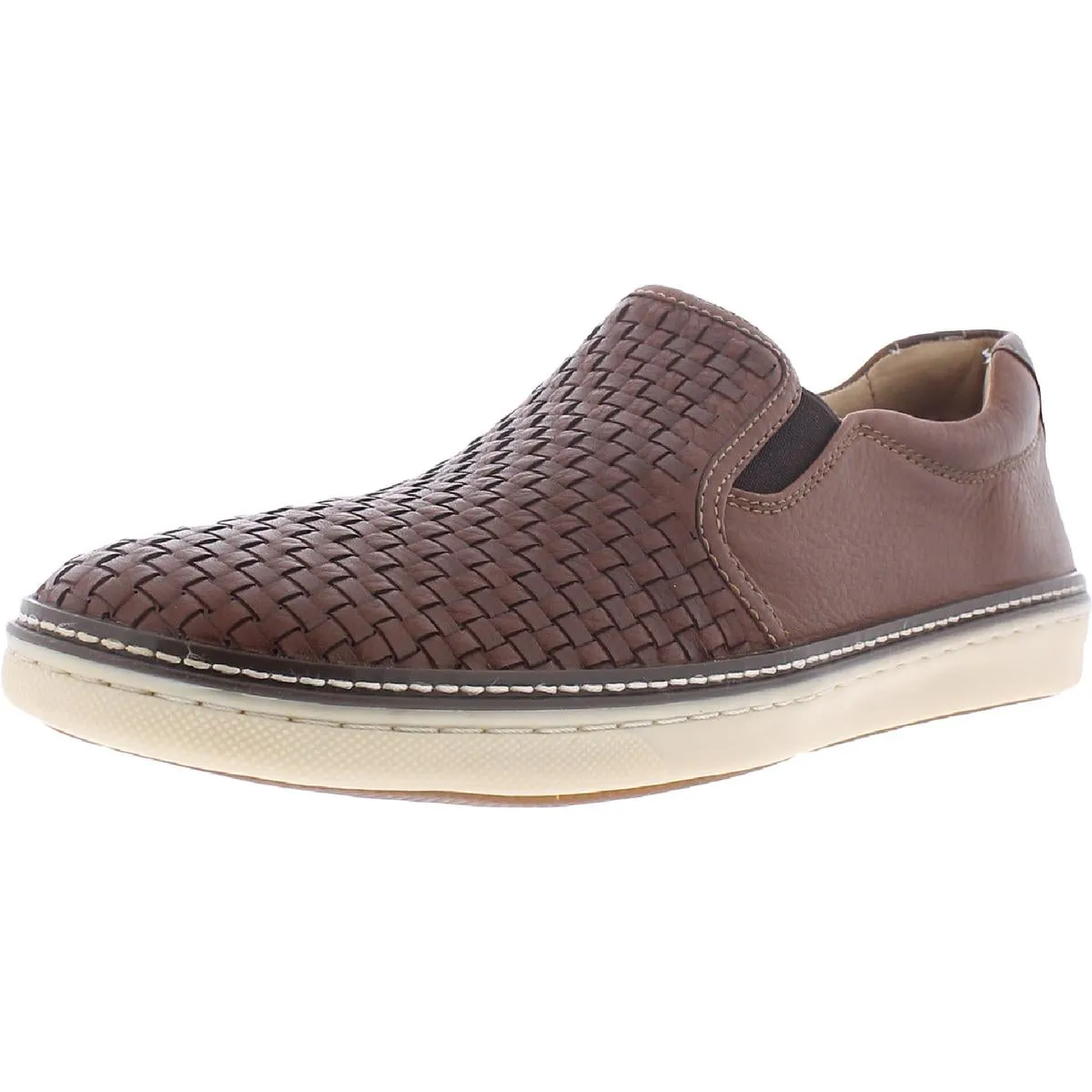 McGuffey Mens Leather Slip On Boat Shoes