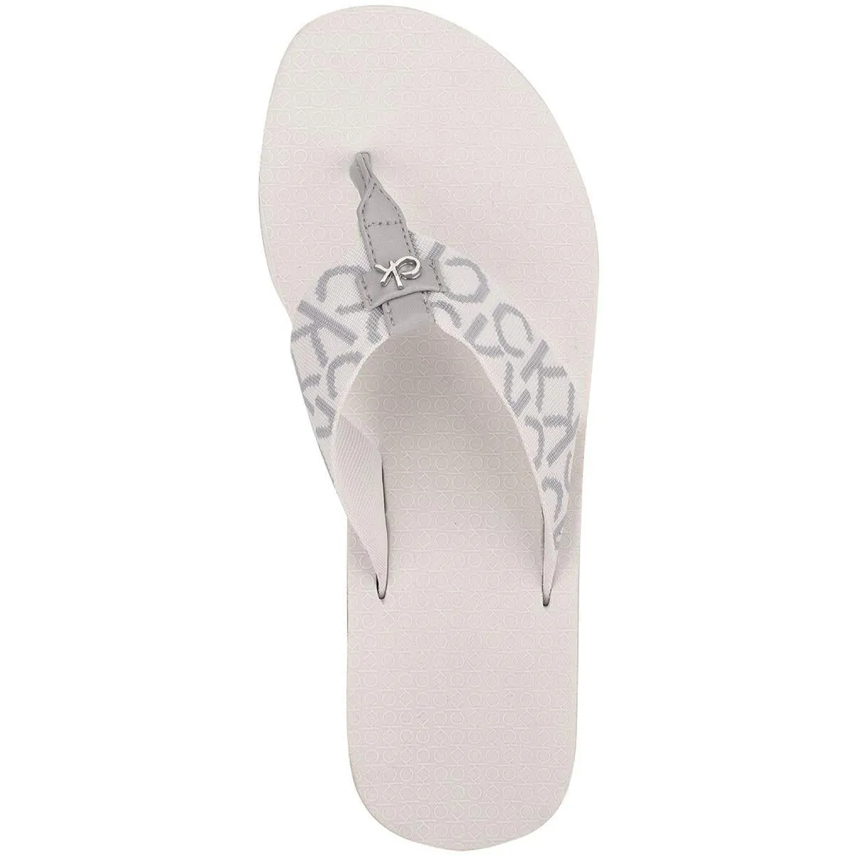 Meena Womens Logo Thong Slide Sandals