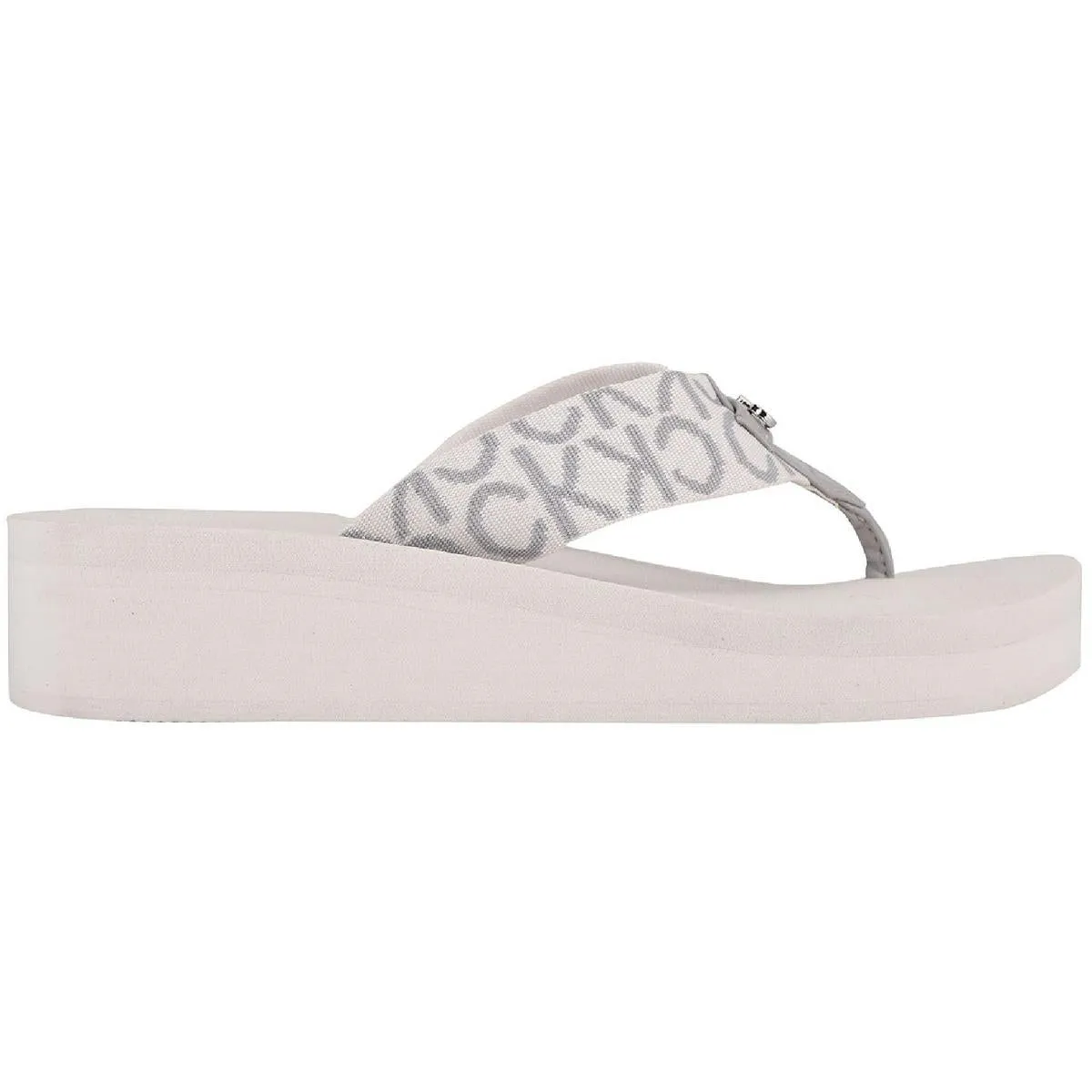 Meena Womens Logo Thong Slide Sandals