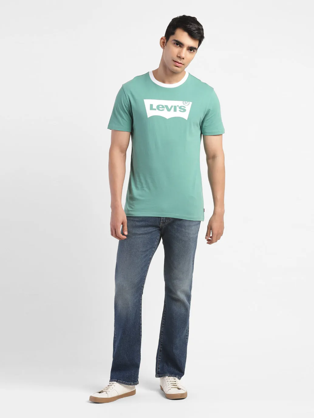Men's 517 Blue Bootcut Fit Mid Rise Jeans