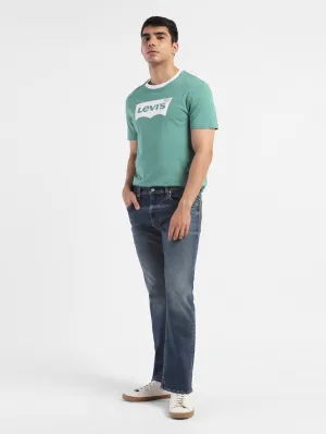 Men's 517 Blue Bootcut Fit Mid Rise Jeans