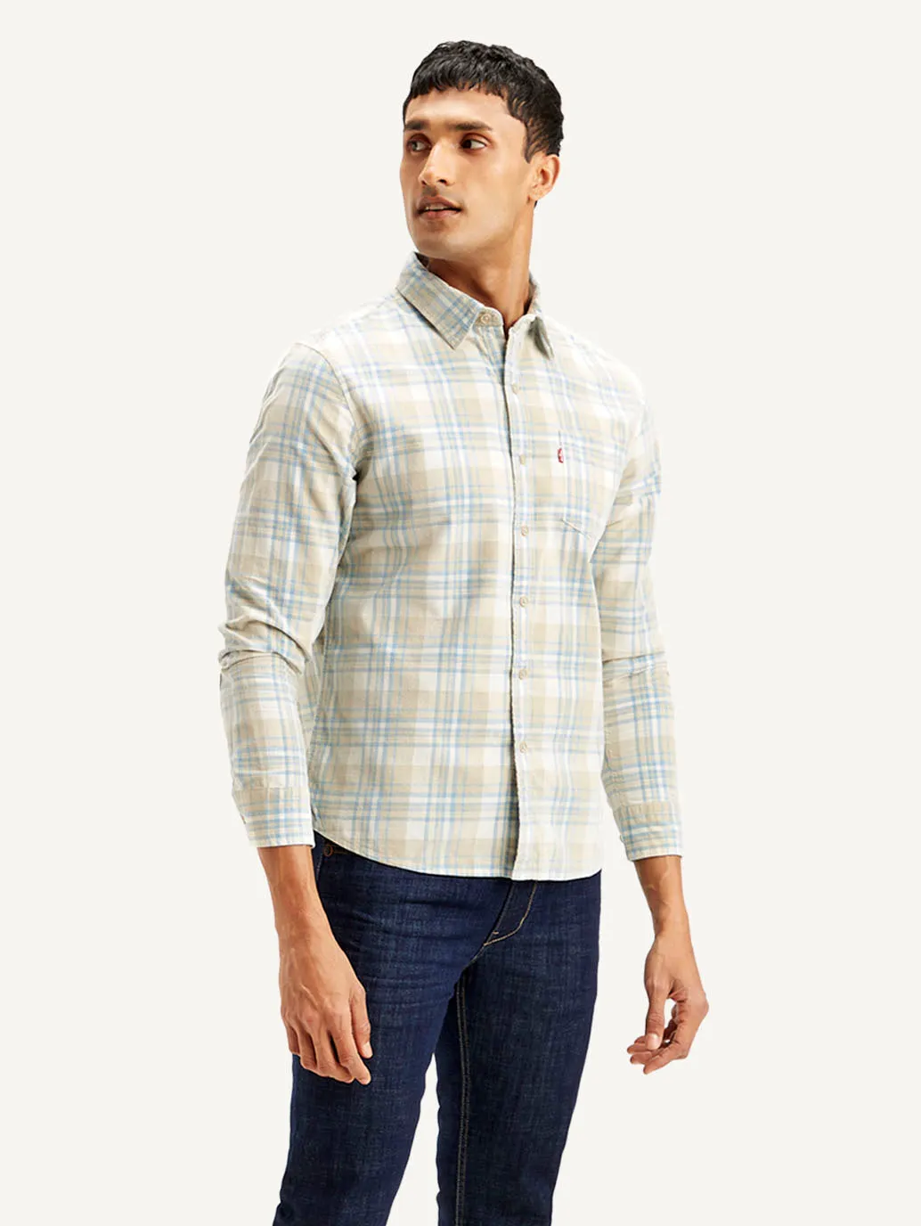 Men's Checkered Slim Fit Shirt