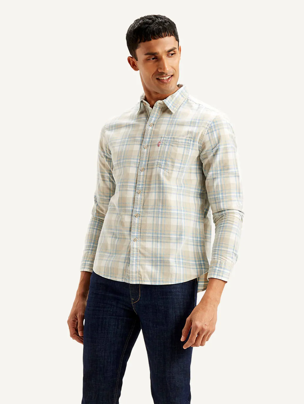Men's Checkered Slim Fit Shirt