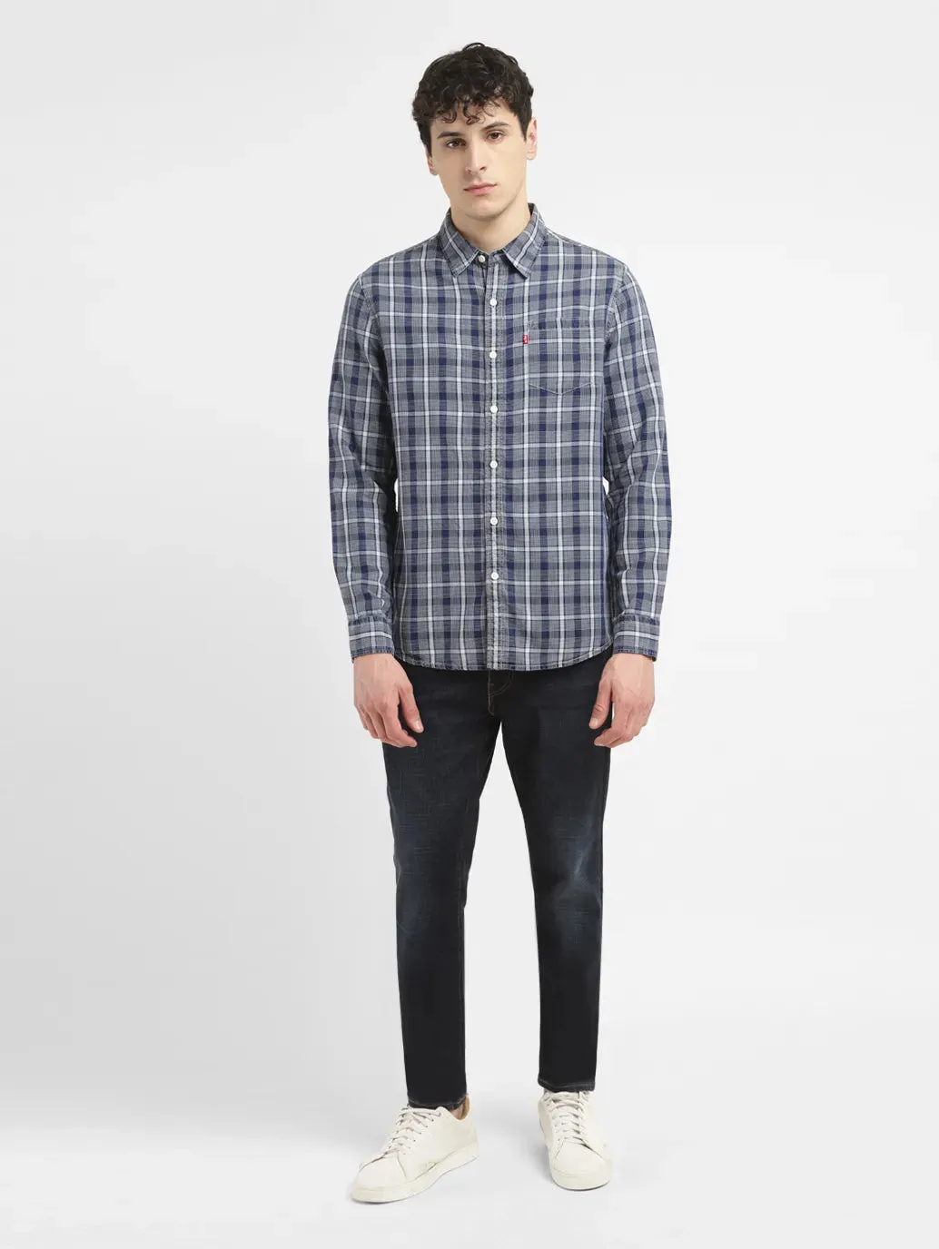 Men's Checkered Slim Fit Shirt