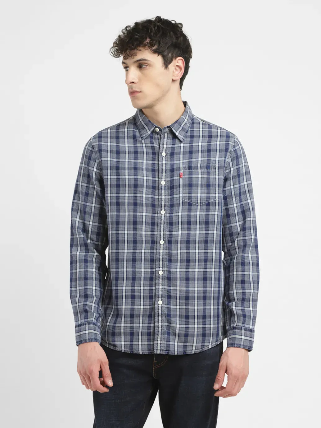 Men's Checkered Slim Fit Shirt