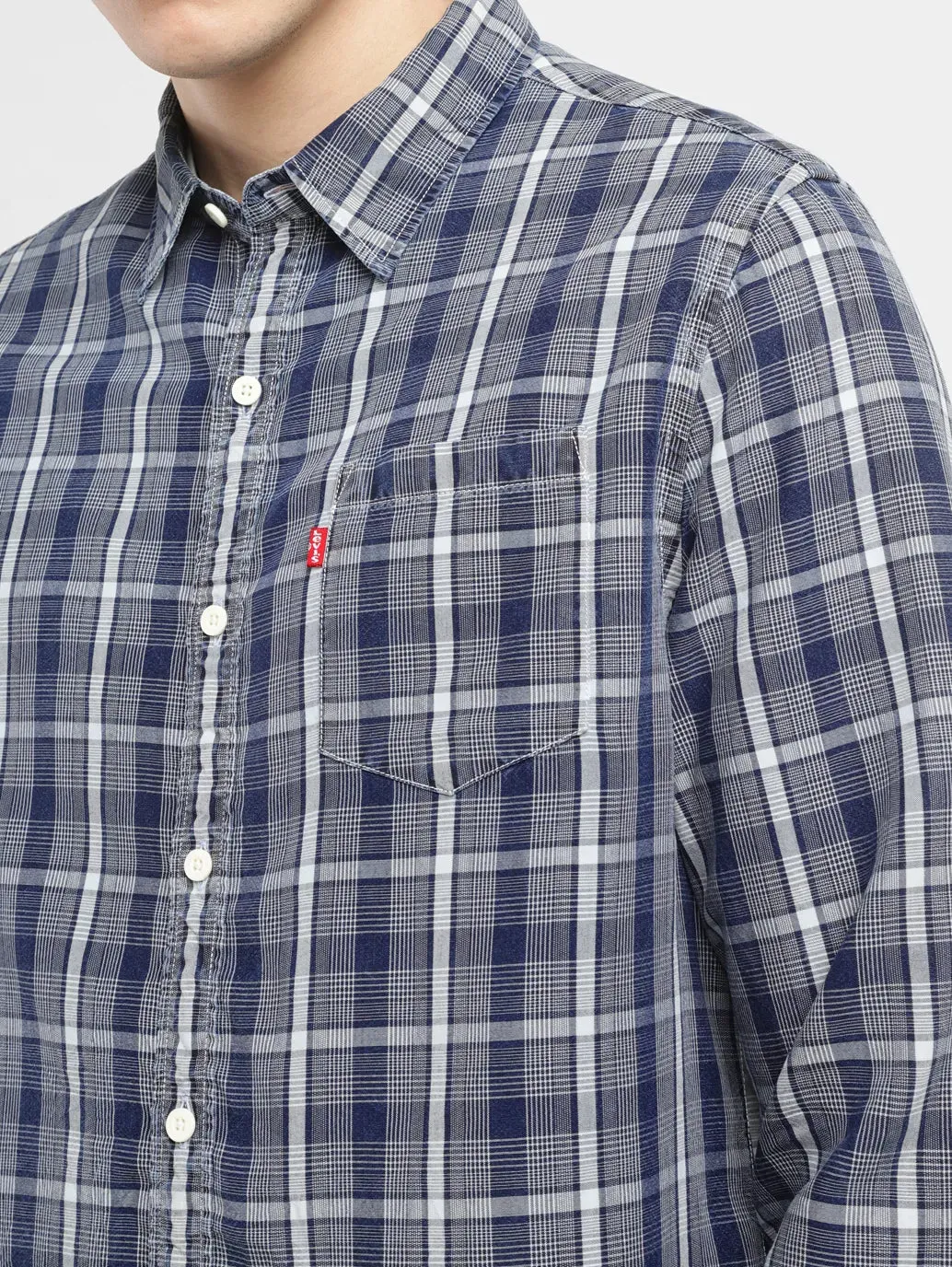 Men's Checkered Slim Fit Shirt